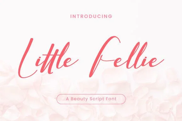 Little Fellie Font by Dhw type β Script Handwritten Font