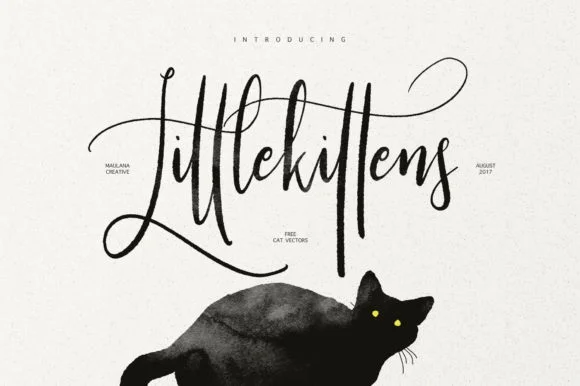 Little Kittens Font by Maulana Creative — Script Handwritten Font