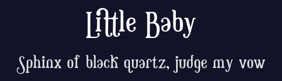 Little Baby by HansCo — Decorative Font — thumbnail 2
