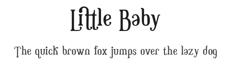 Little Baby by HansCo — Decorative Font