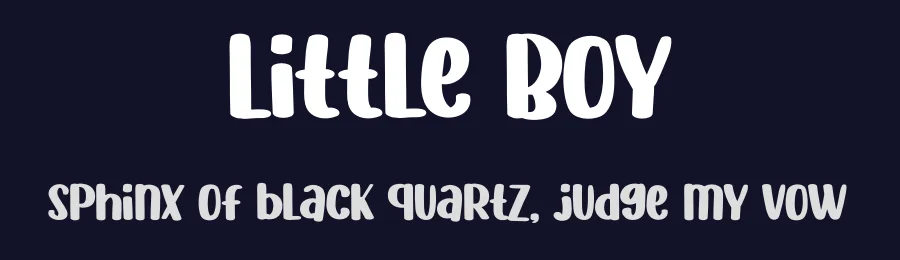 Little Boy by Luluk Surotul — Decorative Font — thumbnail 2