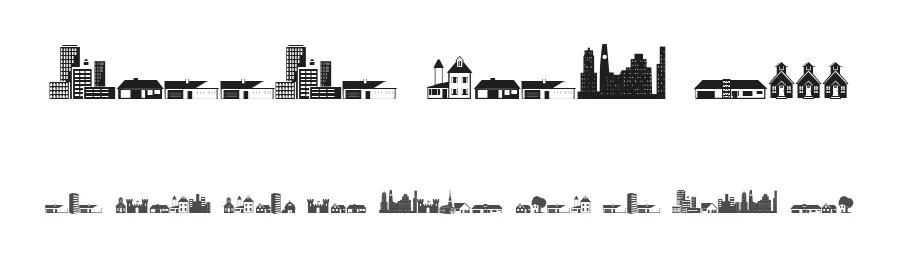 Little City 2000 by Heather Daniel — Dingbats Font