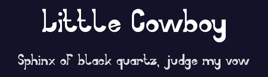 Little Cowboy by weknow — Decorative Font — thumbnail 2