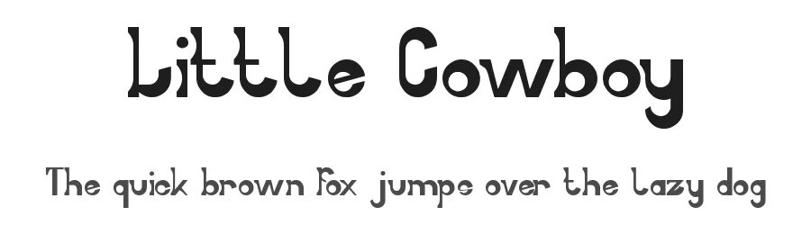 Little Cowboy by weknow β Decorative Font
