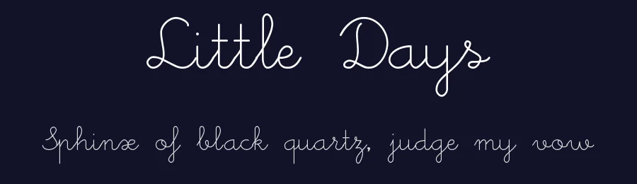 Little Days by West Wind Fonts — Script Handwritten Font — thumbnail 2