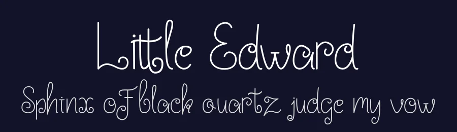 Little Edward by Ef Studio — Decorative Font — thumbnail 2