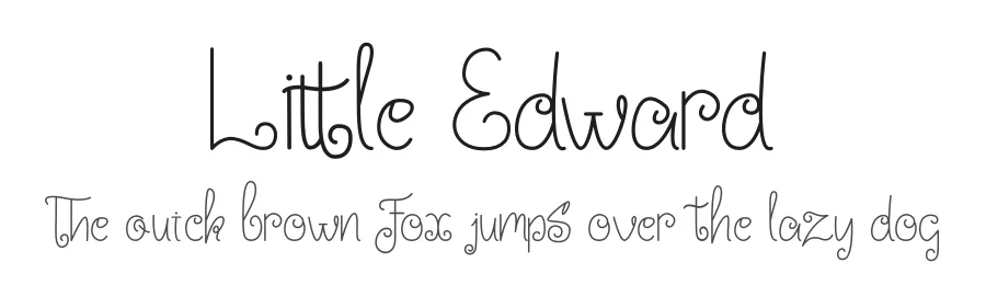 Little Edward by Ef Studio — Decorative Font