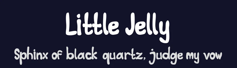 Little Jelly by casualized — Decorative Font — thumbnail 2