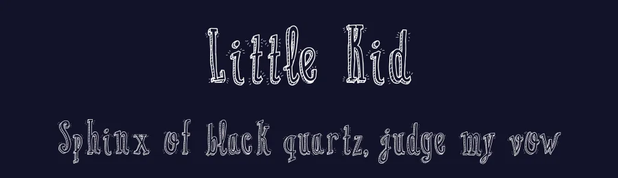 Little Kid by Galdino Otten Fonts — Decorative Font — thumbnail 2