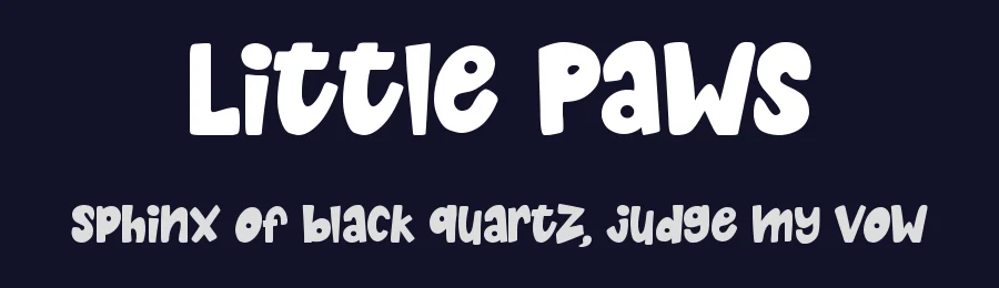Little Paws by Tigadestd — Decorative Font — thumbnail 2