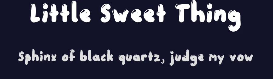 Little Sweet Thing by Brixdee — Decorative Font — thumbnail 2