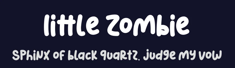 Little Zombie by The Typerex — Decorative Font — thumbnail 2