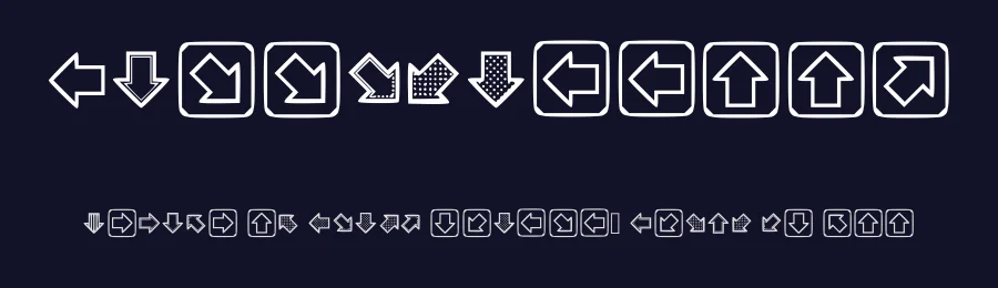 Littlearrows by Kusane Hexaku — Dingbats Font — thumbnail 2