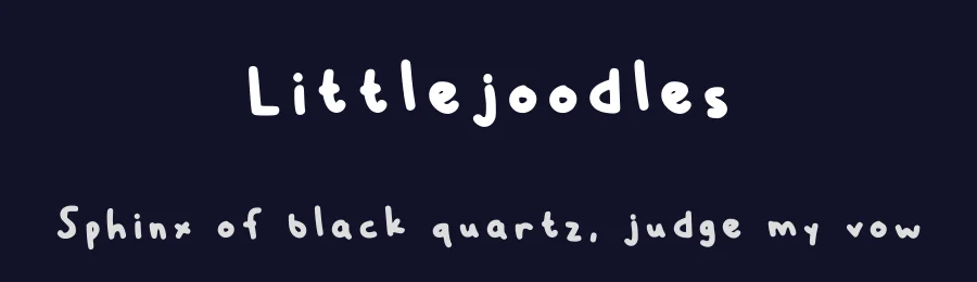 Littlejoodles by Maria Regina — Script Handwritten Font — thumbnail 2