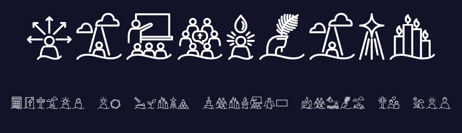 Liturgica by Kaiky Fernandez — Dingbats Font — thumbnail 2