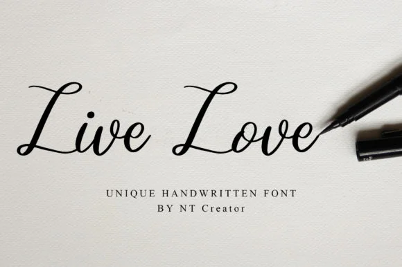 Live Love Font by najmustsaqib.creator