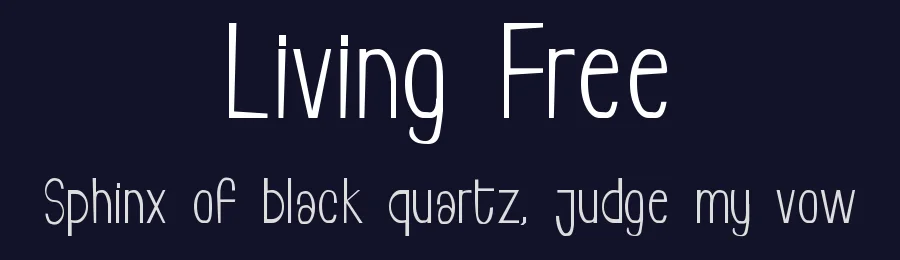 Living Free by Budiman Ramadhan — Decorative Font — thumbnail 2