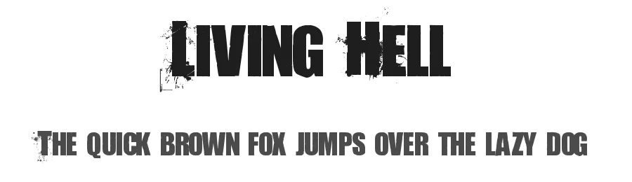Living Hell by Christopher Hansen β Decorative Font