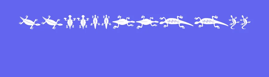 Lizards by Vladimir Nikolic — Dingbats Font — thumbnail 3