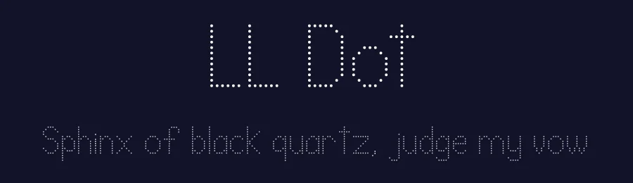 LL Dot by Markus Schröppel — Display Font — thumbnail 2