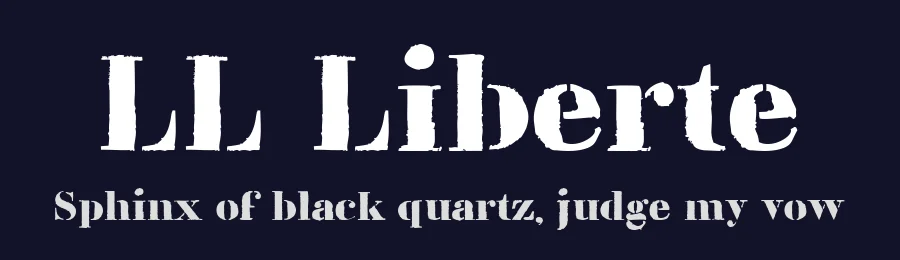 LL Liberte by Markus Schröppel — Decorative Font — thumbnail 2