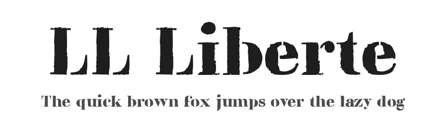LL Liberte by Markus Schröppel — Decorative Font