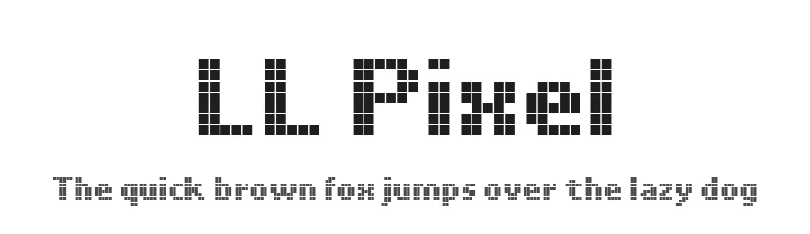 LL Pixel by Markus Schröppel — Display Font