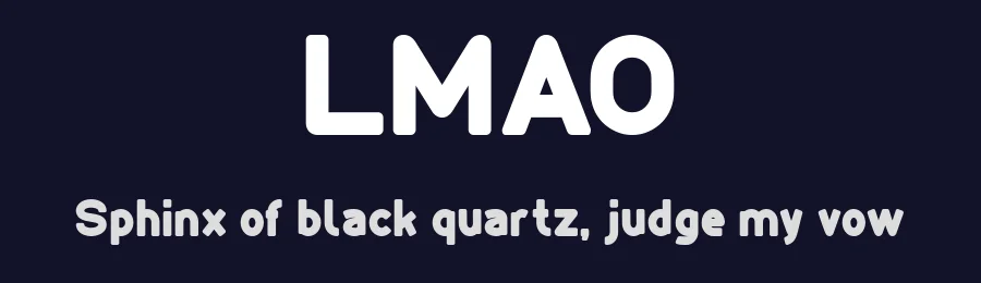 LMAO by weknow — Sans Serif Font — thumbnail 2