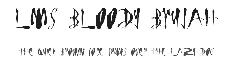 LMS Bloody Brujah by London Letters — Decorative Font