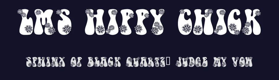LMS Hippy Chick by London Letters — Decorative Font — thumbnail 2