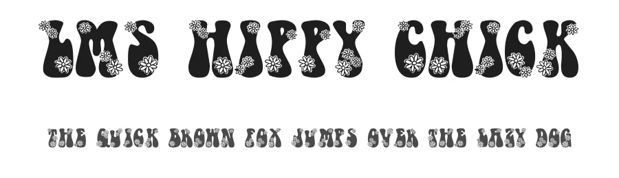 LMS Hippy Chick by London Letters — Decorative Font