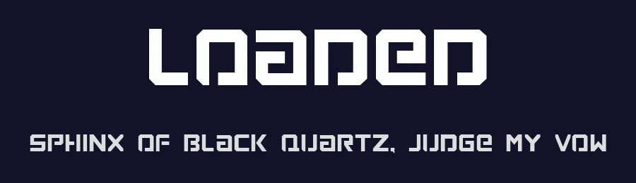 Loaded by Andrew Wilson — Display Font — thumbnail 2