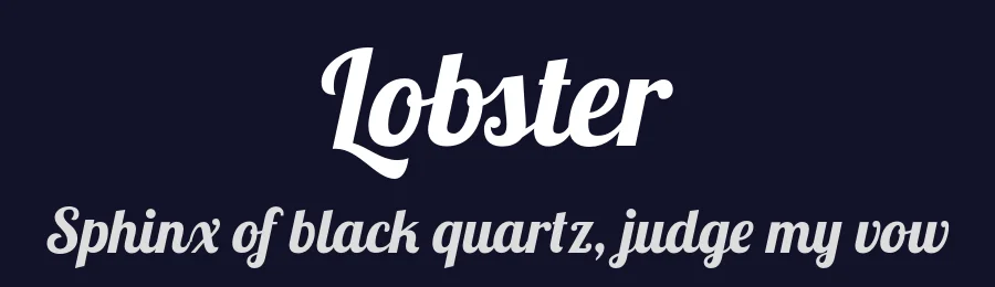 Lobster by Pablo Impallari — Script Handwritten Font — thumbnail 2