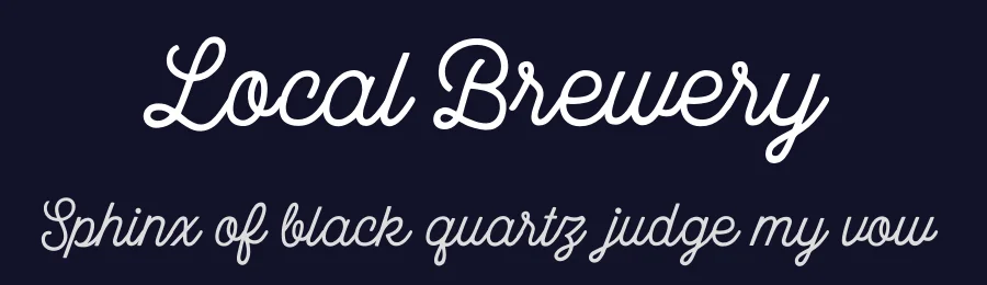 Local Brewery by Cultivated Mind Fonts — Script Handwritten Font — thumbnail 2