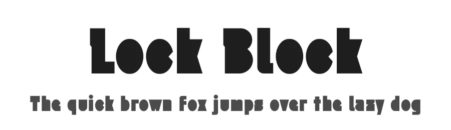 Lock Block by Sronstudio — Decorative Font
