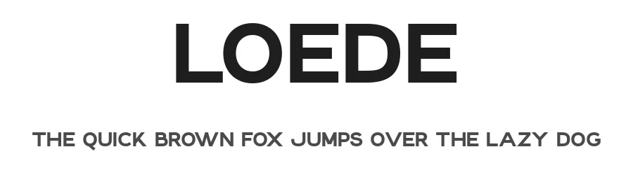 Loede by Prioritype Co — Sans Serif Font