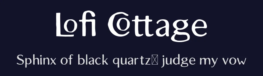 Lofi Cottage by Craft Supply Co. — Decorative Font — thumbnail 2