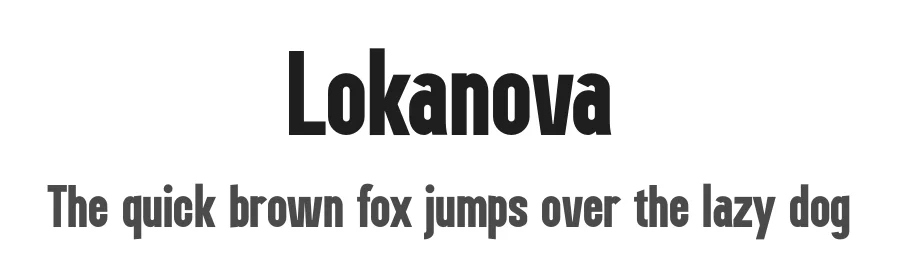 Lokanova by Limitype — Sans Serif Font