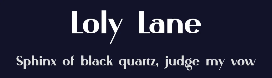 Loly Lane by Typeline Studio — Sans Serif Font — thumbnail 2
