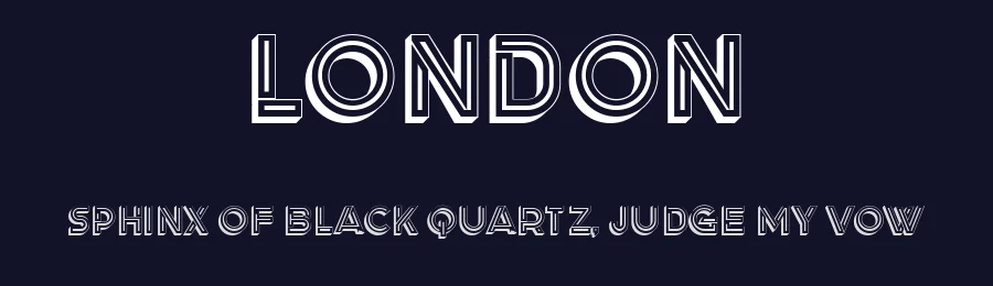 London by Vladimir Nikolic — Decorative Font — thumbnail 2