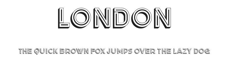 London by Vladimir Nikolic — Decorative Font
