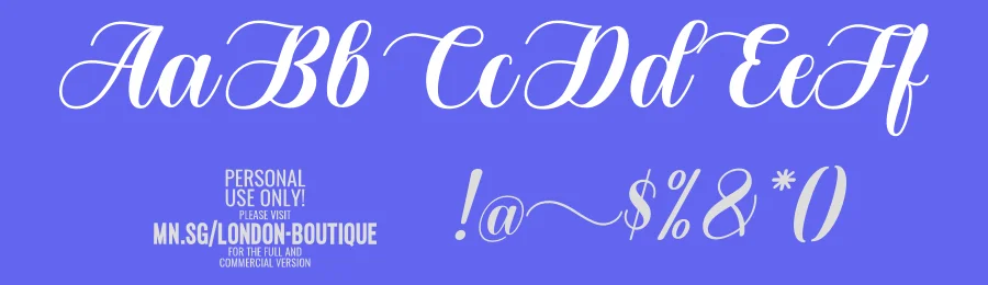 London Boutique by Måns Grebäck — Script Handwritten Font — thumbnail 3