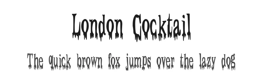 London Cocktail by Woodcutter — Decorative Font