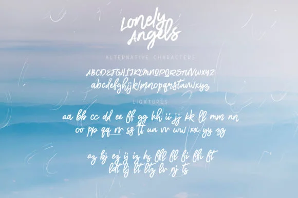 Lonely Angels Font by ChekArt — Script Handwritten Font — thumbnail 8