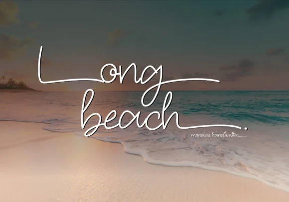 Long Beach Font by BB Type Studios by BB Type Studios — Script Handwritten Font