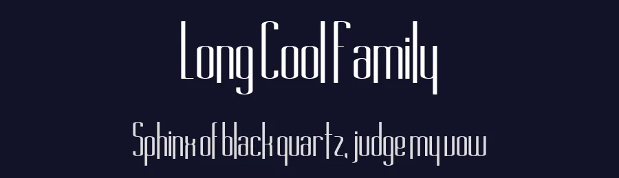 Long Cool Family by GreyWolf Webworks — Sans Serif Font — thumbnail 2