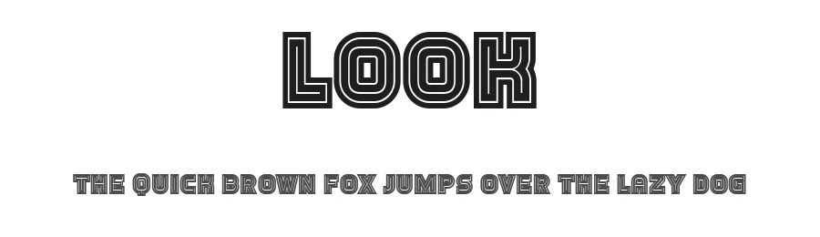 Look by Vladimir Nikolic — Decorative Font