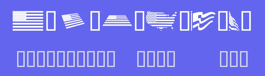 Look for America — Dingbats Font — thumbnail 3