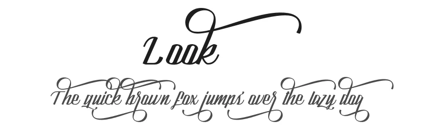 Look by Aantebas — Script Handwritten Font