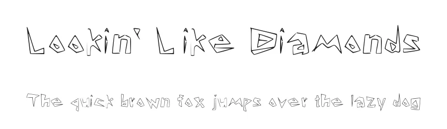 Lookin' Like Diamonds by Sabin Bik — Decorative Font